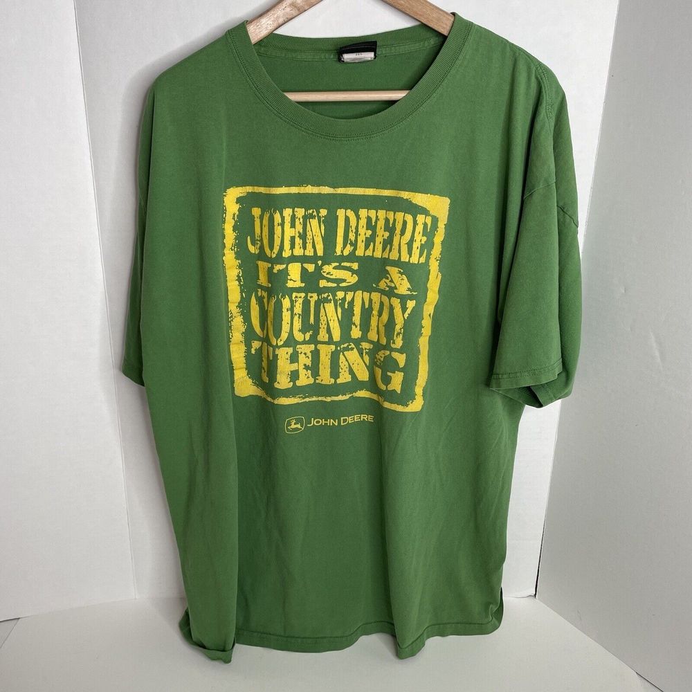 John Deere Graphic T-Shirt, 2XL, Green, Short Sleeve, Country